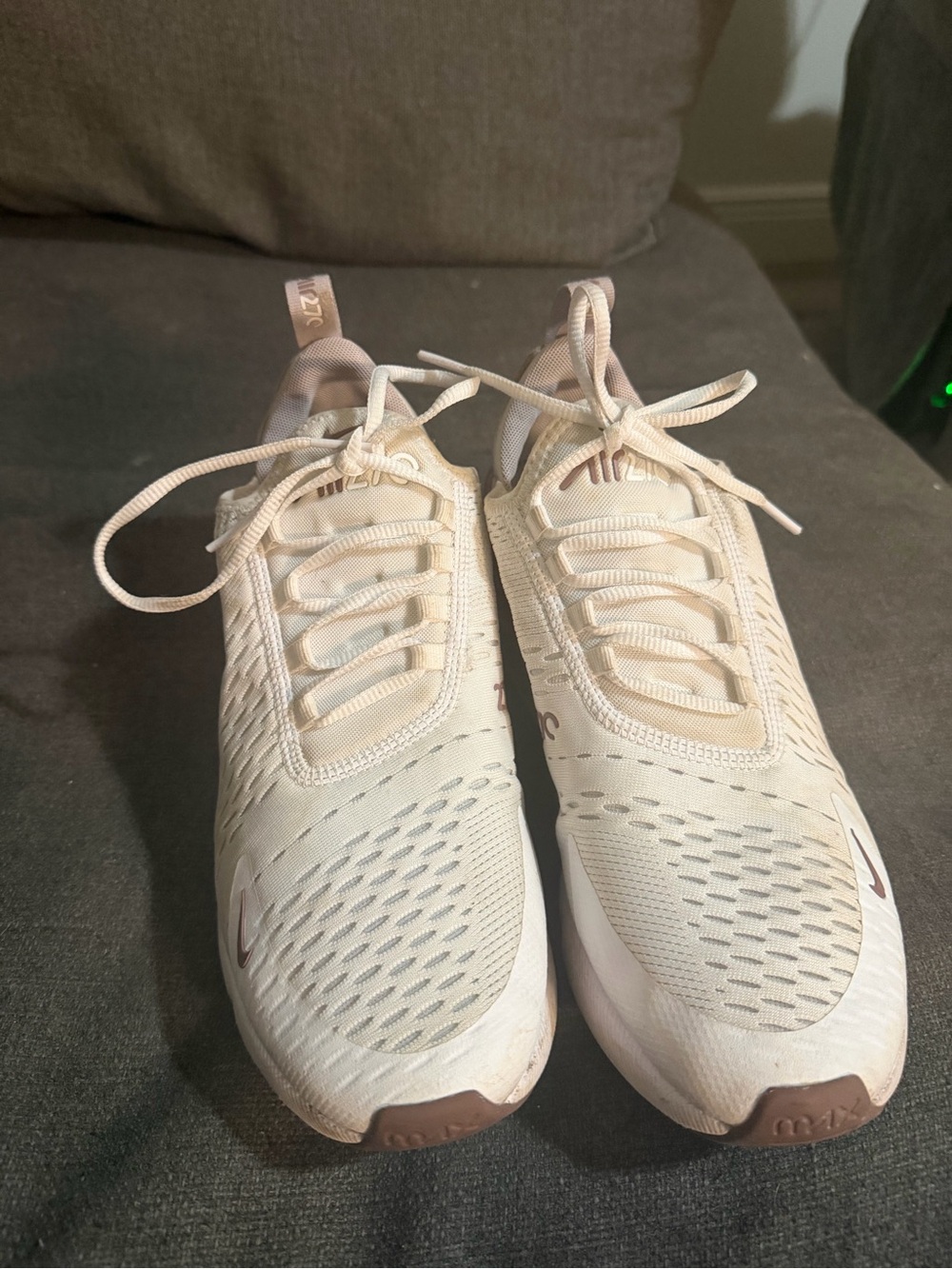 Nike Women’s Sneakers in Light Cream with Tan Accents